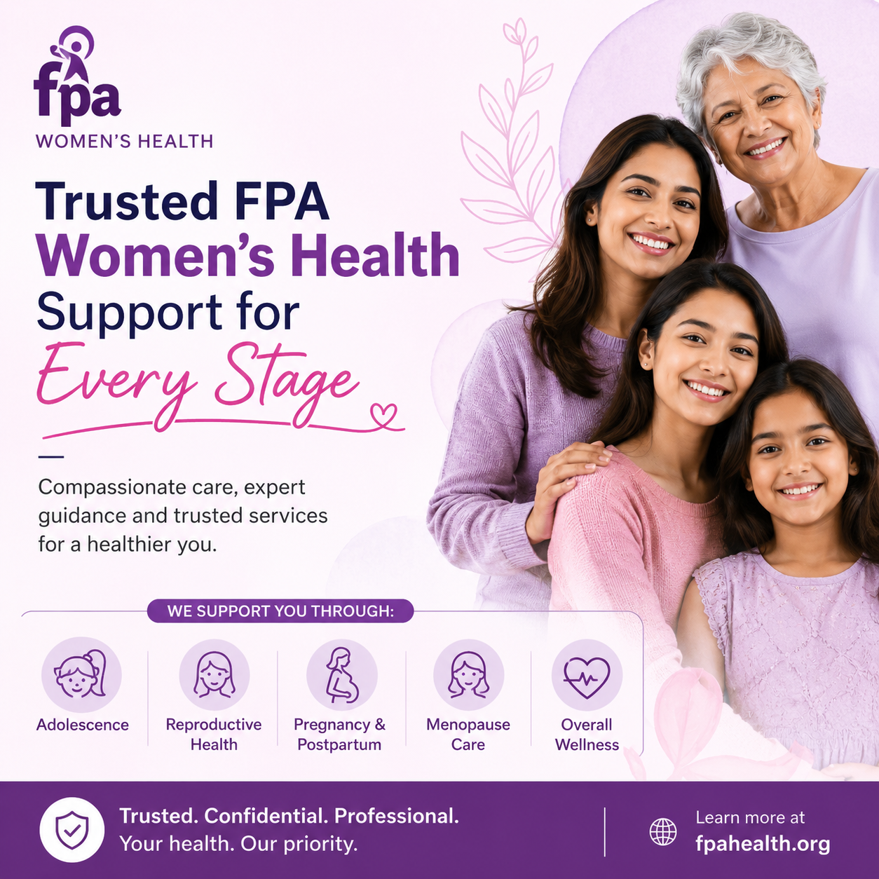 Trusted FPA Women’s Health Support for Every Stage