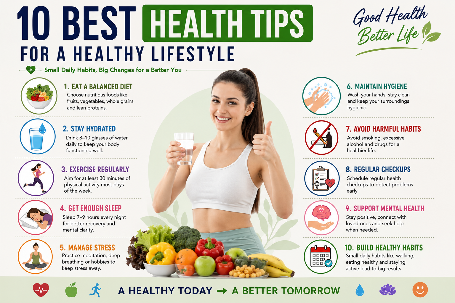 Health Tips: 10 Best Ways to Live a Healthy Lifestyle