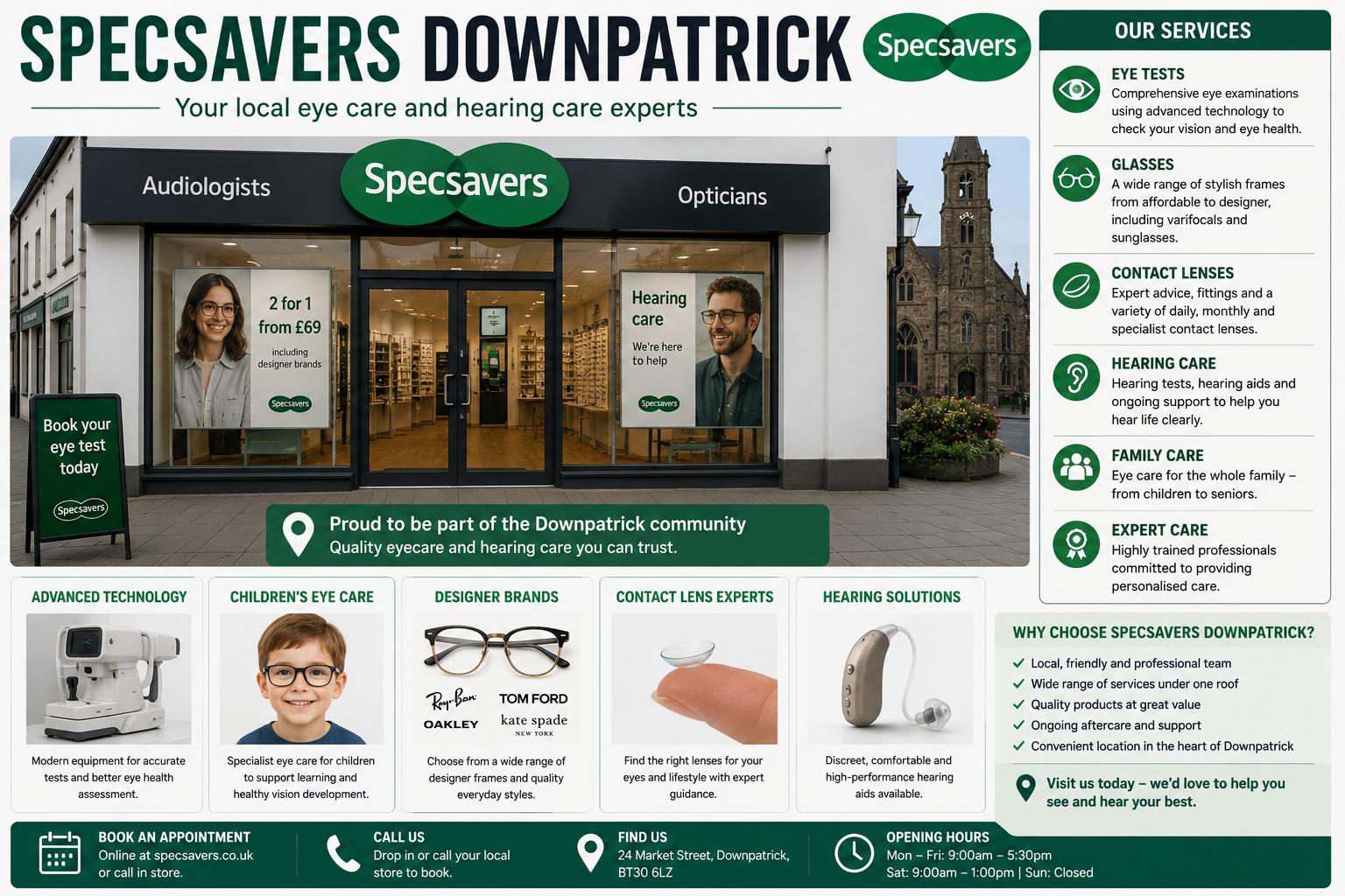 Specsavers Downpatrick: 10 Reasons to Choose This Trusted Eye and Hearing Care Centre